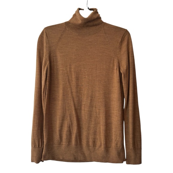 Banana Republic Merino Wool Brown Turtleneck Sweater - Picture 3 of 6